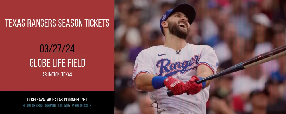 Texas Rangers Season Tickets at Globe Life Field